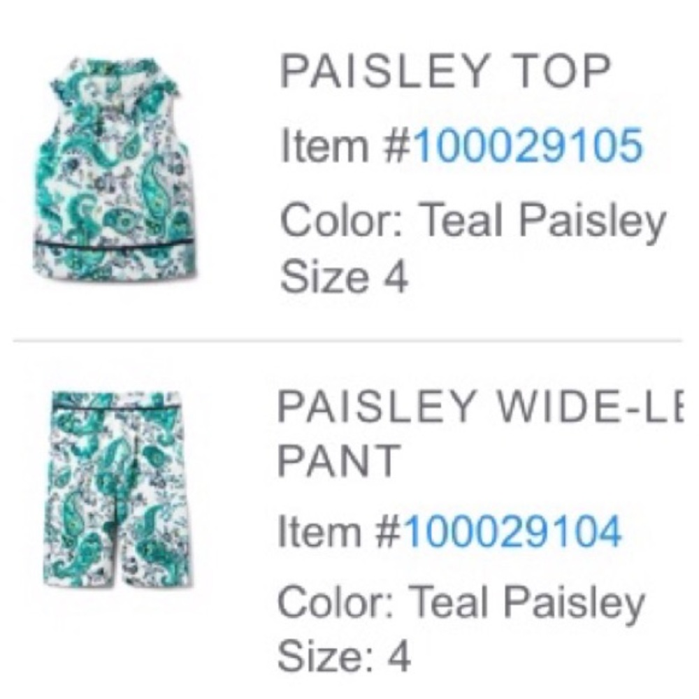 Green paisley outfit